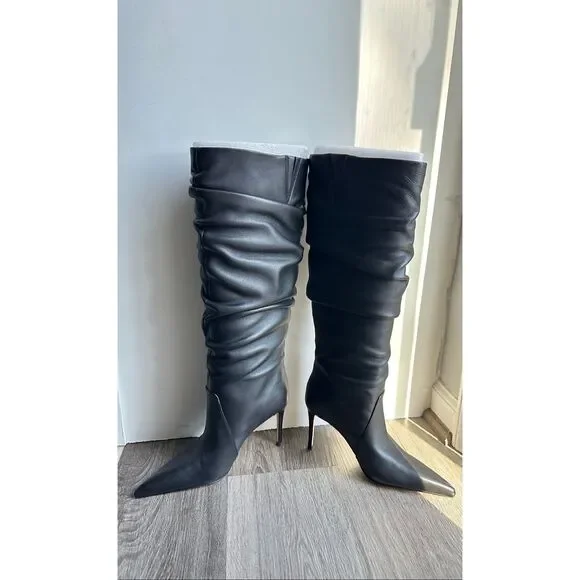 MICHAEL MICHAEL KORS Women's Dawn Slouch Boots in Black US 8 $295 - Picture 9 of 10